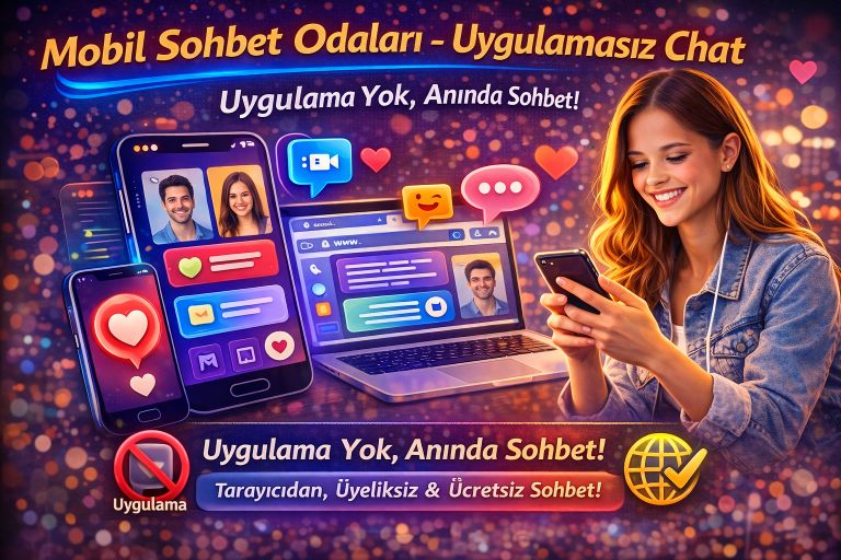 Mobil Sohbet Odaları – Uygulamasız Chat